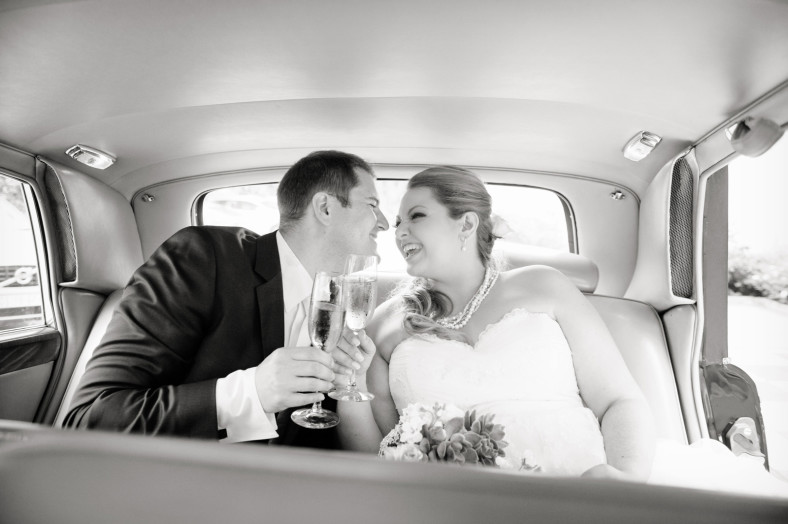 the oyster box hotel wedding photography couple in car