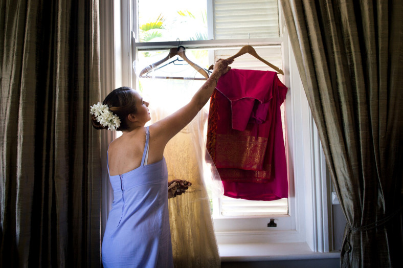 Hindu Christian Wedding Documentary Wedding Photographer Bride