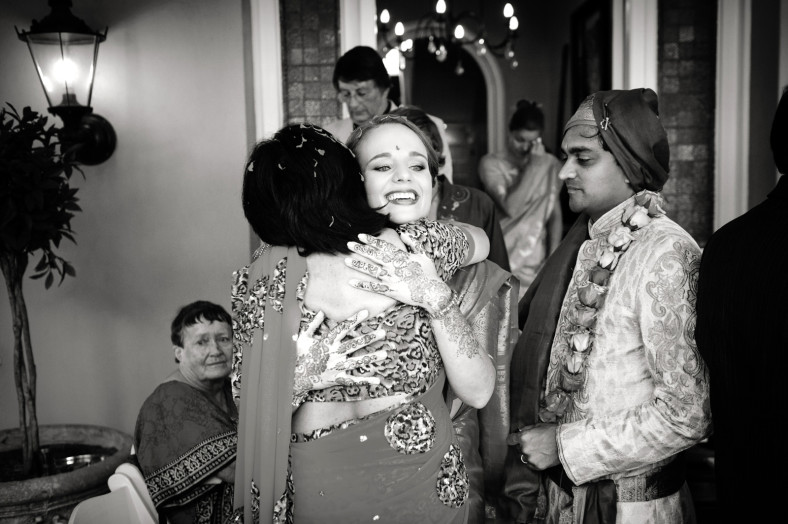 Hindu Christian Wedding Documentary Wedding Photographer