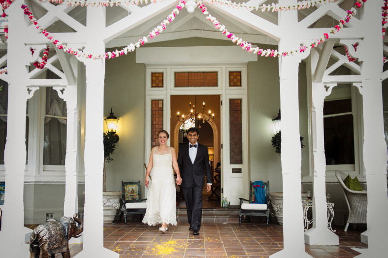 Hindu Christian Wedding Documentary Wedding Photographer Couple