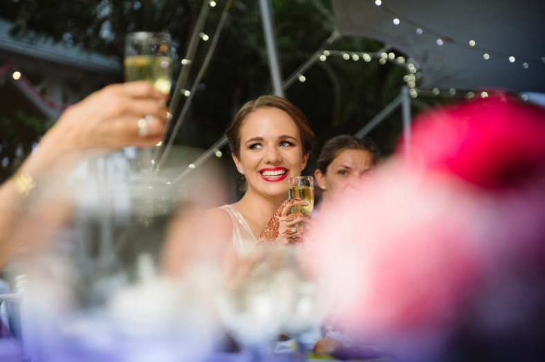 Hindu Christian Wedding Documentary Wedding Photographer Reception Bride