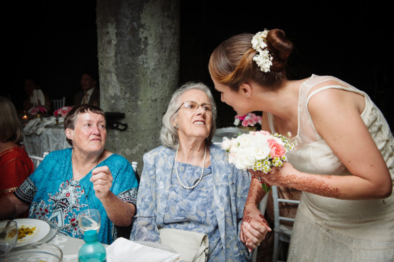 Hindu Christian Wedding Documentary Wedding Photographer Reception Bride