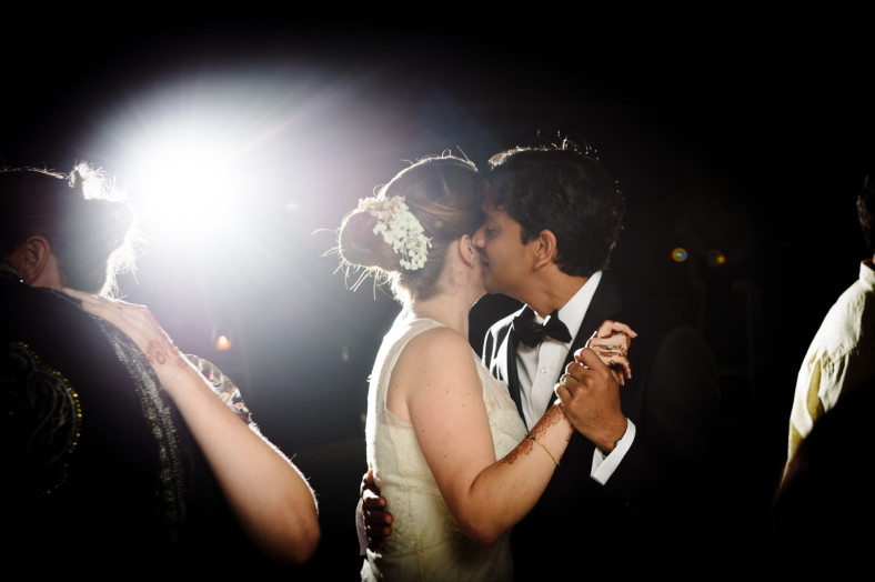 Hindu Christian Wedding Documentary Wedding Photographer Reception First Dance