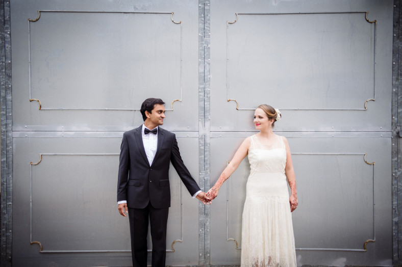 Hindu Christian Wedding Documentary Wedding Photographer Couple Creative Shoot