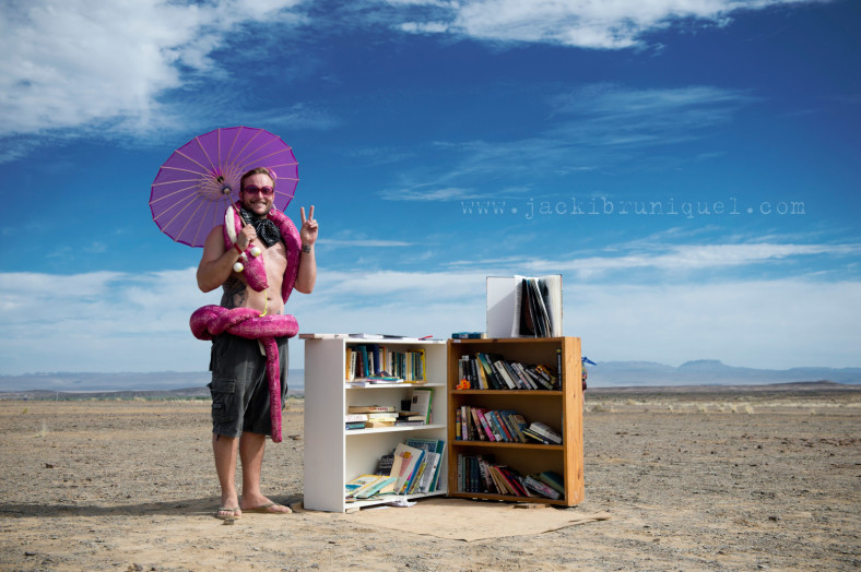 AfrikaBurn Tankwa purple wedding