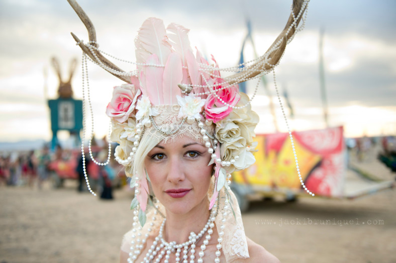 AfrikaBurn Tankwa antler head piece
