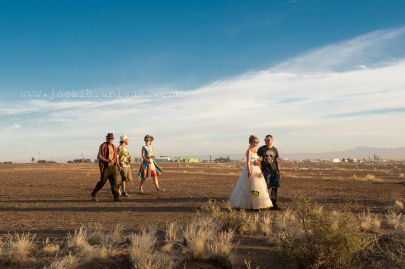 AfrikaBurn Tankwa wedding dress