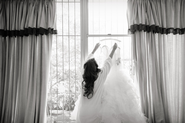 Bride in dress