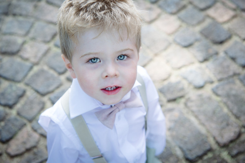 Cute kid at wedding