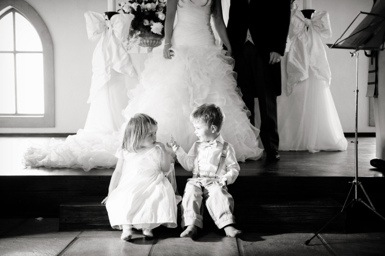 Cute children at wedding