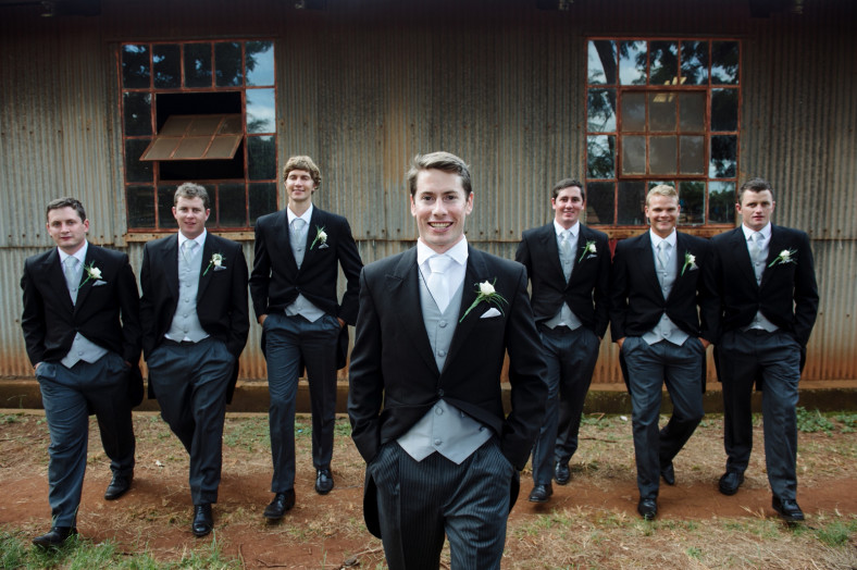 Groom and groomsmen