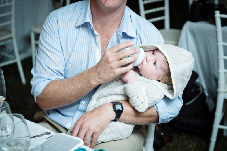 Baby at a wedding