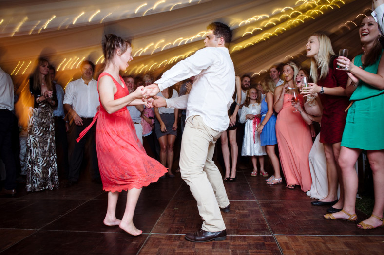 wedding reception dancing