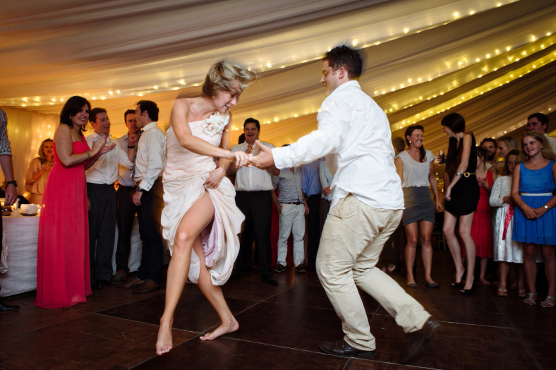 wedding reception dancing