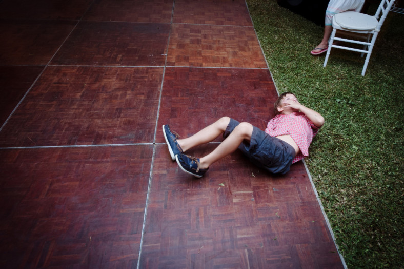 Cute kid at wedding