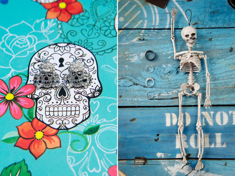 skull wedding decor