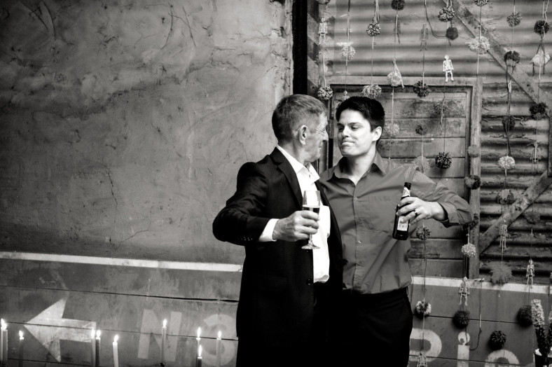 groom and father