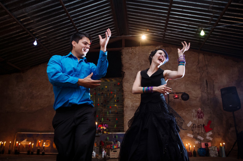 barn wedding first dance