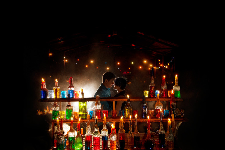 day of the dead barn wedding