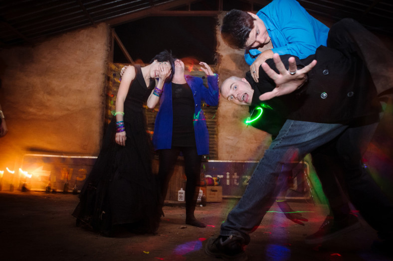 barn wedding dancing