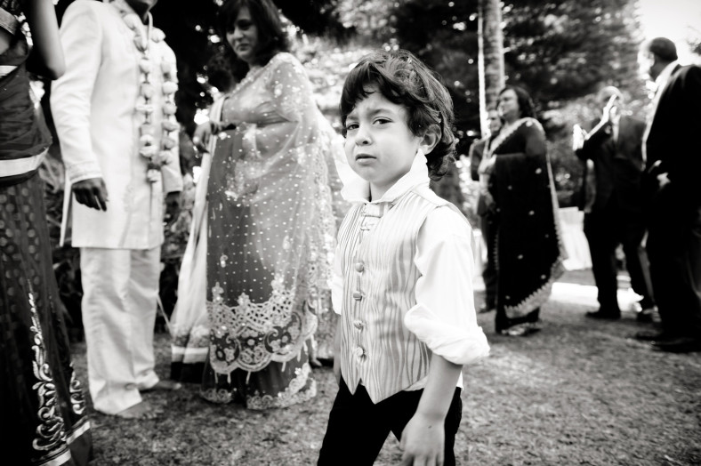 Cute kid at wedding