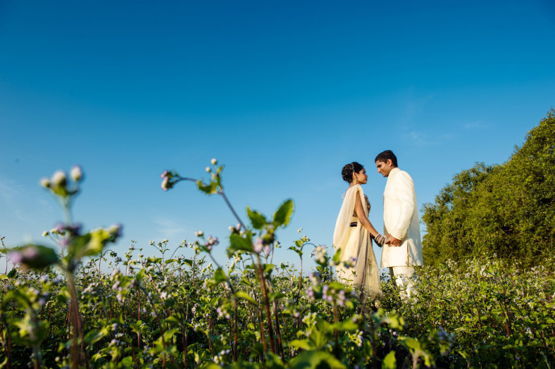 Indian wedding couple