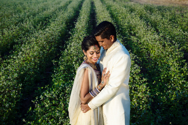 Indian wedding couple