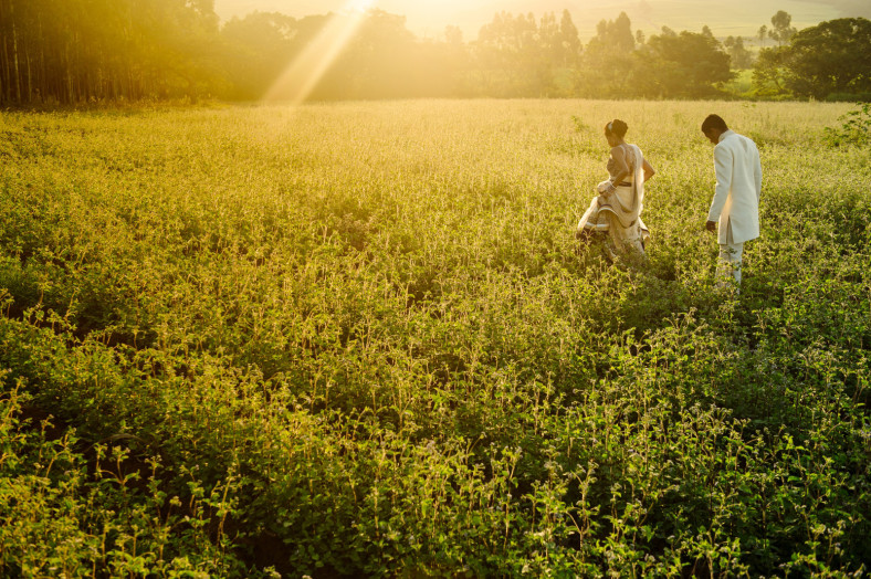 Indian wedding couple
