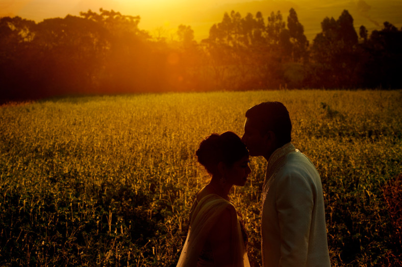 Indian wedding couple