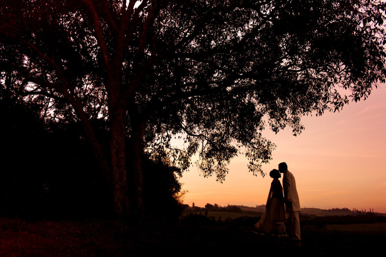 Indian wedding couple