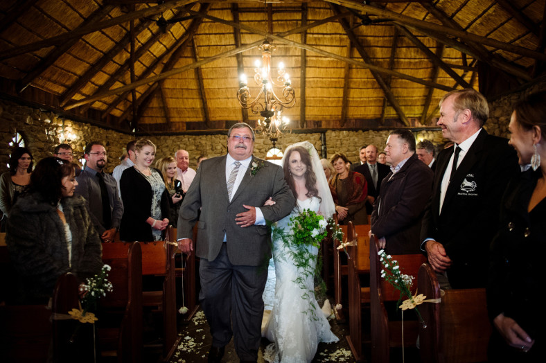 bride walking down the aisle