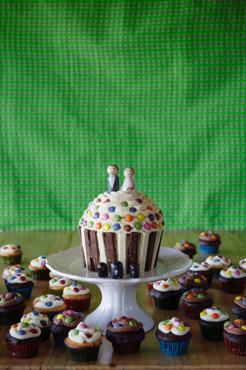 cupcake wedding cake