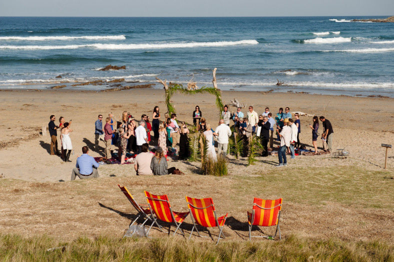 bohemian wedding ceremony