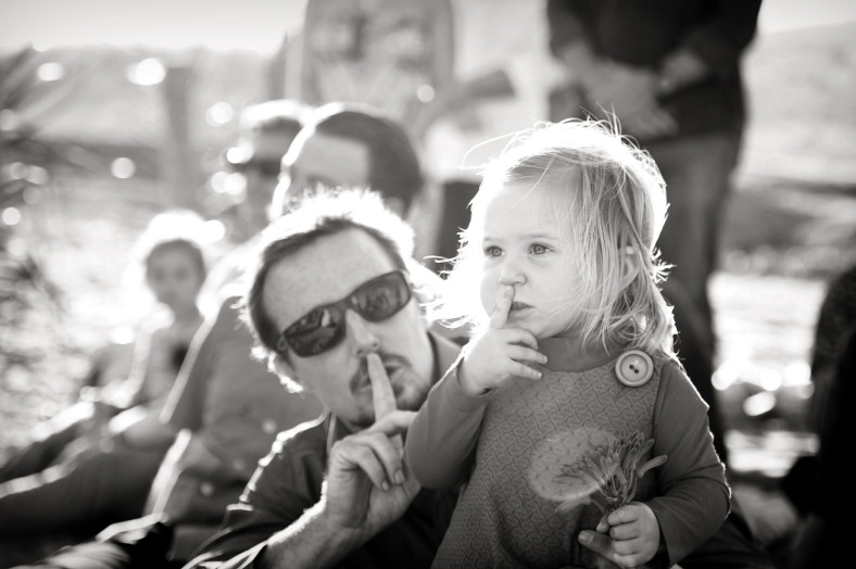 cute baby at wedding