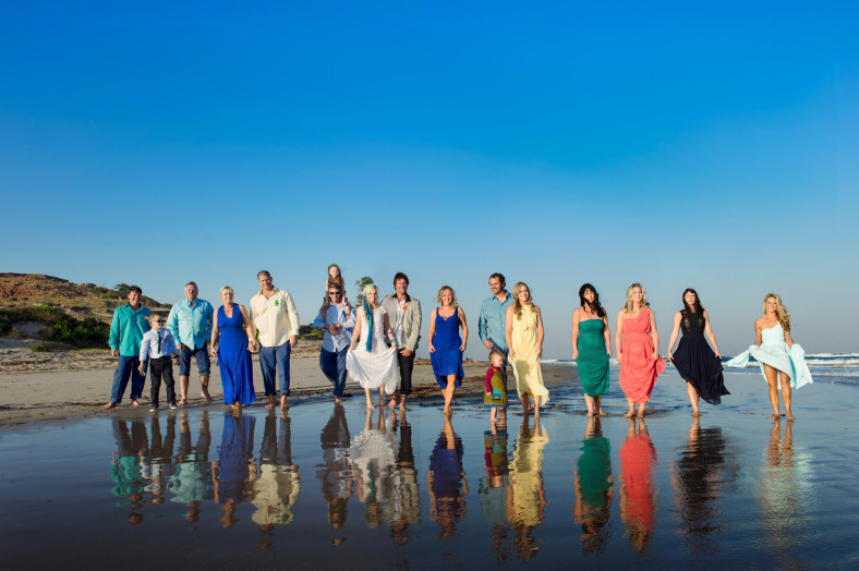 bohemian wedding party