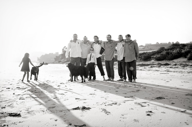 beach wedding groomsmen