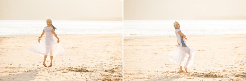 bohemian beach wedding bride