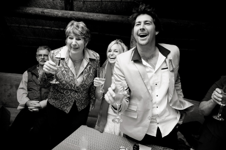 bride and groom toasts