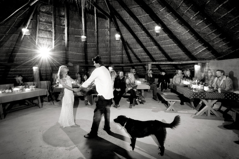 bride and groom first dance