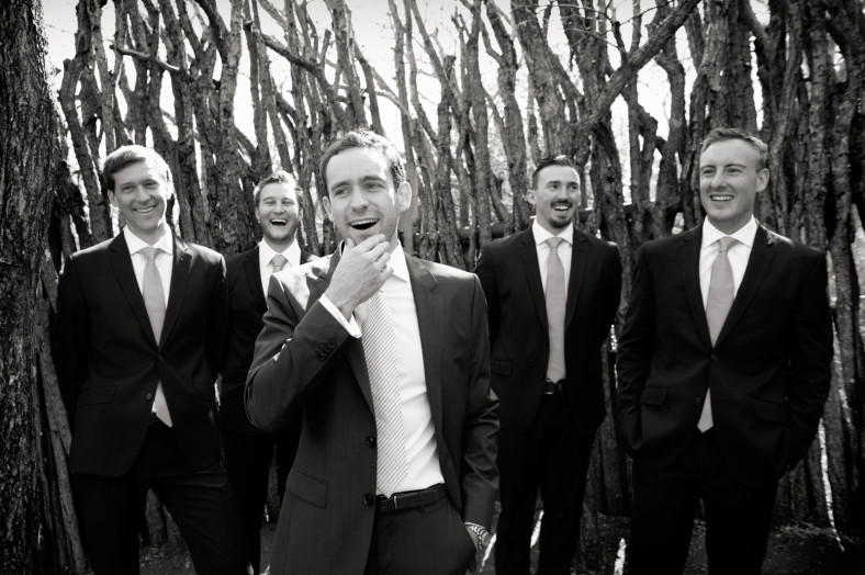groom and groomsmen