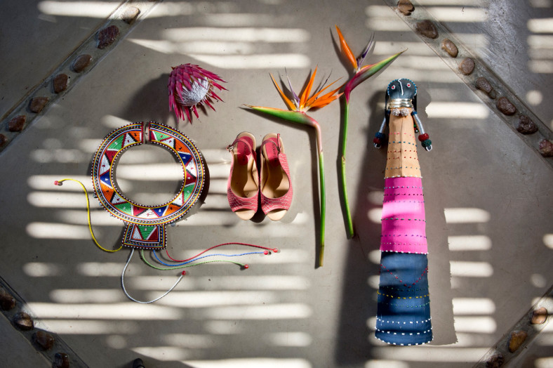 African themed wedding details