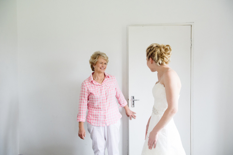 Bride and Mom