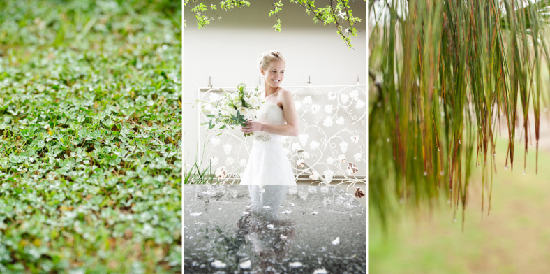 Wet weather wedding
