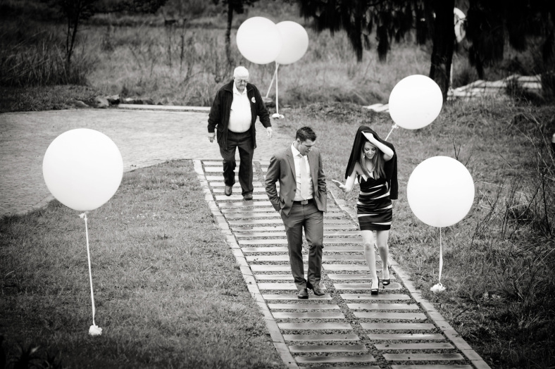 Rainy wedding