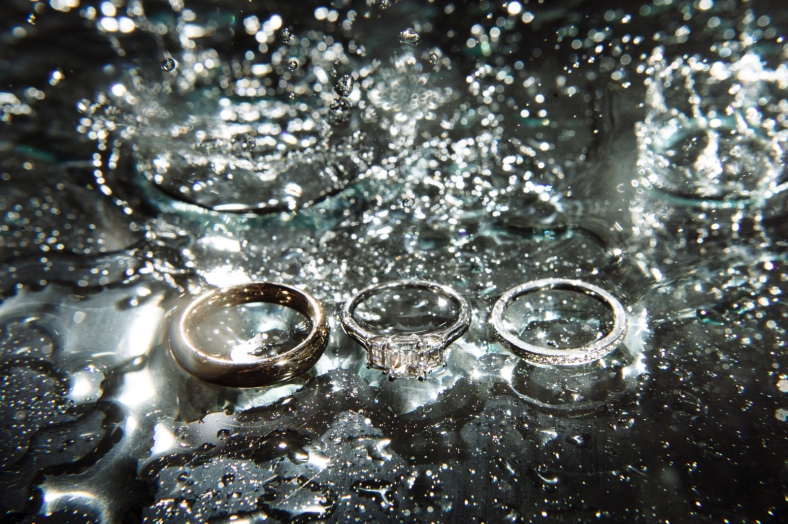 Rings in the rain