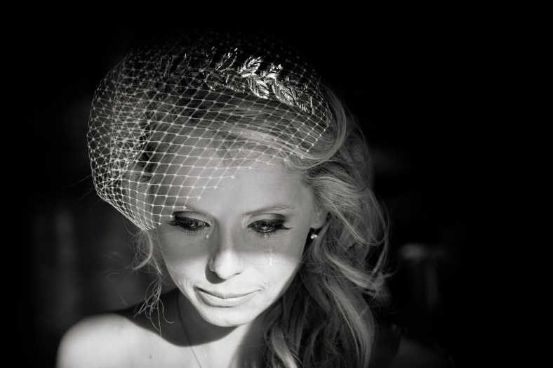 bride crying