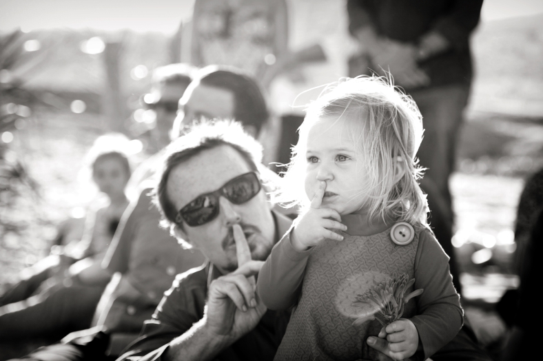 Dad and Daughter Shush