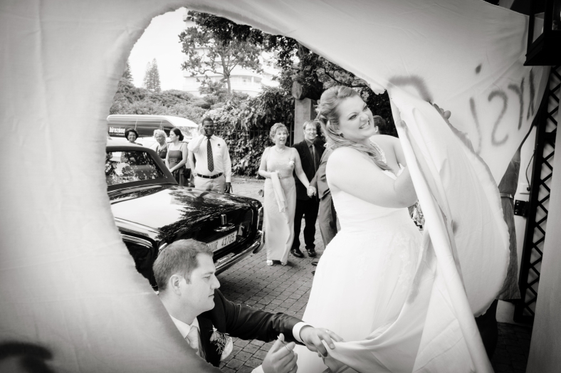 Bride and Groom Cutting a heart