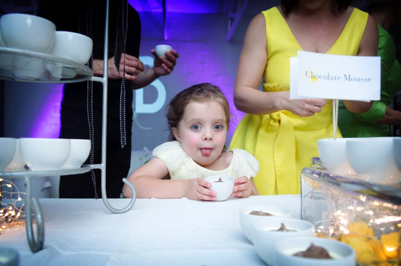 Child with dessert