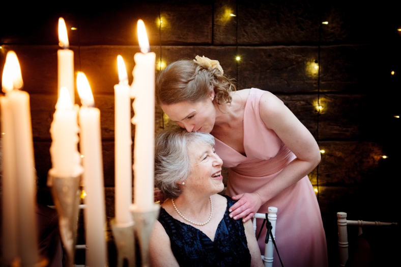 Mother and Daughter at wedding